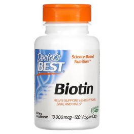 Doctor's Best, Biotin, 10,000 mcg, 120 Veggie Caps
