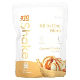 310 Nutrition, All-In-One Meal Shake, Caramel Sundae , 14.4 oz (407.4 g)