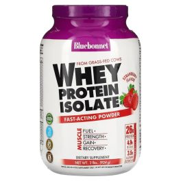 Bluebonnet Nutrition, Whey Protein Isolate, Strawberry, 2 lbs (924 g)