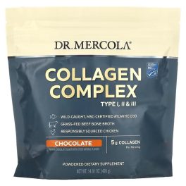 Dr. Mercola, Collagen Complex Type l, ll & lll, Chocolate, 5 g, 14.81 oz (420 g)