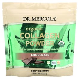 Dr. Mercola, Organic Collagen Powder, Chocolate, 14.81 oz (420 g)