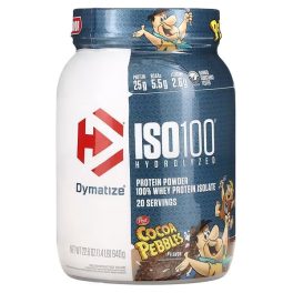 Dymatize, ISO100 Hydrolyzed, 100% Whey Protein Isolate, Cocoa Pebbles, 1.4 lb (640 g)