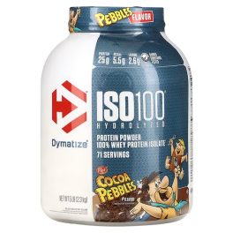 Dymatize, ISO100 Hydrolyzed, Protein Powder 100% Whey Protein Isolate, Cocoa Pebbles Flavor, 5 lb (2.3 kg)