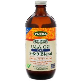 Flora, Udo's Choice, Udo's Oil DHA 3-6-9 Blend, 17 fl oz (500 ml)