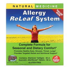Herbs Etc., Allergy ReLeaf System, 2 Bottles, 60 Softgels/60 Tablets