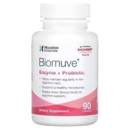 Houston Enzymes, Biomuve, Enzyme + Probiotic, 90 Capsules