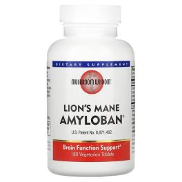 Mushroom Wisdom, Lion's Mane Amyloban , 180 Vegetarian Tablets
