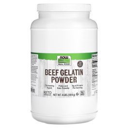 NOW Foods, Real Food, Beef Gelatin Powder, 4 lbs (1,814 g)