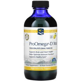 Nordic Naturals, ProOmega-D Xtra, Lemon, 8 fl oz (237 ml)