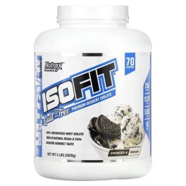 Nutrex Research, IsoFit, Cookies & Cream, 5 lbs (2429 g)