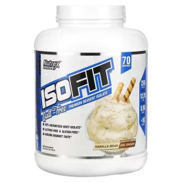 Nutrex Research, IsoFit, Vanilla Bean Ice Cream, 5 lbs (2,261 g)
