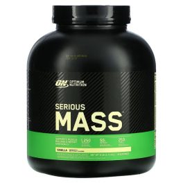 Optimum Nutrition, Serious Mass, Protein Powder Supplement, Vanilla, 6 lb (2.72 kg)