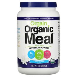 Orgain, Organic Meal, All-In-One Nutrition Powder, Vanilla Bean, 2.01 lbs (912 g)