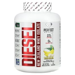 Perfect Sports, Diesel, New Zealand Whey Isolate, Banana, 5 lb (2.27 kg)
