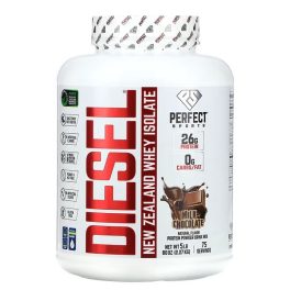 Perfect Sports, Diesel, New Zealand Whey Isolate, Milk Chocolate, 5 lbs (2.27 kg)