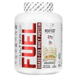 Perfect Sports, Ultra Fuel, Grass-Fed Whey Protein, Vanilla Ice Cream, 4 lb (1.82 kg)