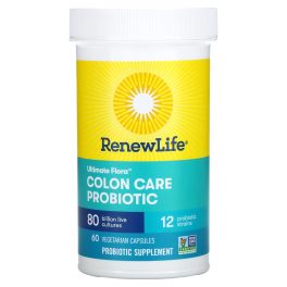 Renew Life, Ultimate Flora Colon Care Probiotic, 80 Billion CFU, 60 Vegetarian Capsules