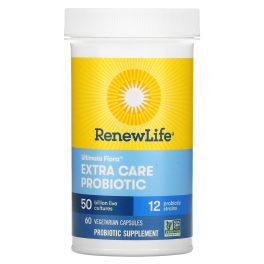 Renew Life, Ultimate Flora, Extra Care Probiotic, 50 Billion Live Cultures, 60 Vegetarian Capsules
