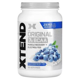 Xtend, The Original 7G BCAA, Blue Raspberry Ice, 2.78 lb (1.26 kg)