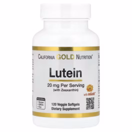 California Gold Nutrition, Lutein with Zeaxanthin from Marigold Extract, 20 mg, 120 Veggie Softgels