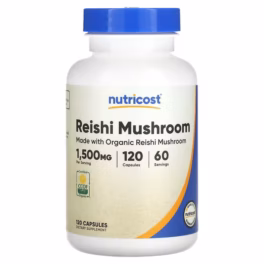 Nutricost, Reishi Mushroom, 120 Capsules (750 mg per Capsule)