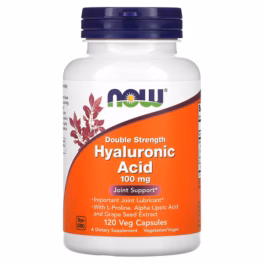 NOW Foods, Hyaluronic Acid, Double Strength, 100 mg, 120 Veg Capsules