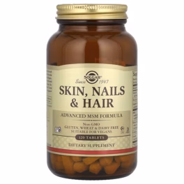 Solgar, Skin, Nails & Hair, Advanced MSM Formula, 120 Tablets