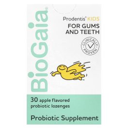 BioGaia, Prodentis Kids®, Probiotic Lozenges, Apple, 200 Million CFU, 30 Lozenges