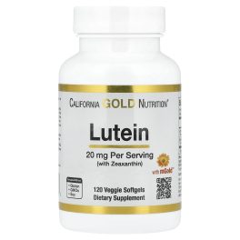 California Gold Nutrition, Lutein with Zeaxanthin from Marigold Extract, 120 Veggie Softgels