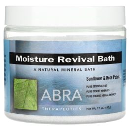Abra Therapeutics, Moisture Revival Bath, Sunflower and Rose Petals, 17 oz (482g)