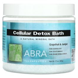 Abra Therapeutics, Cellular Detox Bath, Grapefruit & Juniper, 17 oz (482 g)
