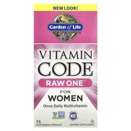 Garden of Life, Vitamin Code®, RAW One™, Once Daily Multivitamin For Women, 75 Vegetarian Capsules