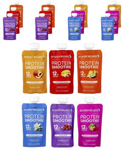 Designer Wellness, Protein Smoothie, Trial Variety Pack, 12 Packs, 4.2 oz (120 g) Each