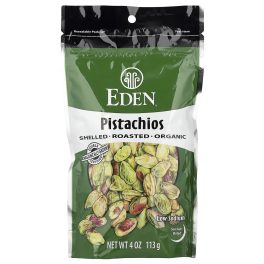 Eden Foods, Organic Pistachios, Sea Salt Misted, 4 oz (113 g)