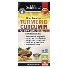 BioSchwartz, Ultra Premium Turmeric Curcumin With Bioperine®, 90 Veggie Caps