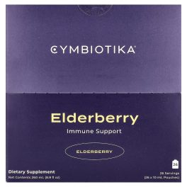 Cymbiotika, Elderberry Immune Support, 26 Pouches, 0.3 fl oz (10 ml) Each