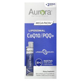 Aurora Nutrascience, Liposomal CoQ10/PQQ+, 32 Packets, 0.68 fl oz (20 ml) Each