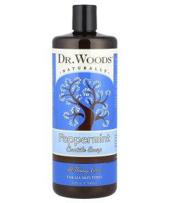 Dr. Woods, Peppermint Castile Soap, 32 fl oz (946 ml)