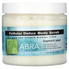 Abra Therapeutics, Cellular Detox Body Scrub, Grapefruit & Juniper, 12 oz (340 g)
