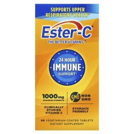 EsterC, 24 Hour Immune Support, 1,000 mg, 60 Vegetarian Coated Tablets