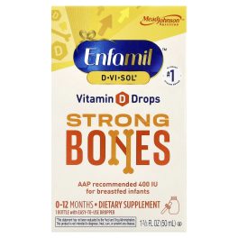 Enfamil, D·Vi·Sol®, Vitamin D Drops, Strong Bones, 0-12 Months, 1.66 fl oz (50 ml)