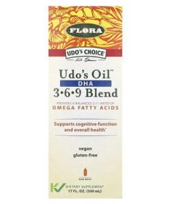 Flora, Udo's Choice, Udo's Oil DHA 3-6-9 Blend, 17 fl oz (500 ml)
