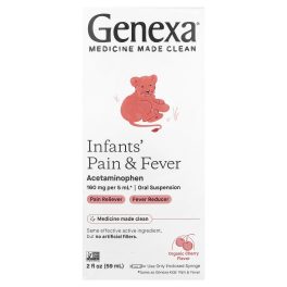 Genexa, Infants' Pain & Fever, Organic Cherry, 160 mg, 2 fl oz (59 ml)