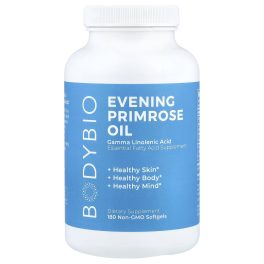 BodyBio, Evening Primrose Oil, 180 Non-GMO Softgels