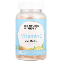 Doctor's Finest, Vitamin C Gummies, Orange, 90 Gummies (125 mg per Gummy)