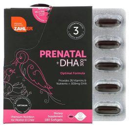 Zahler, Prenatal + DHA 300 Optimal Formula, 180 Softgels