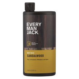 Every Man Jack, Body Wash, Sandalwood, 16.9 fl oz (500 ml)