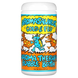 Abra Therapeutics, Aromasaurus Cold & Flu, Aroma Therapy Bubble Bath For Children, 16 oz (453 g)