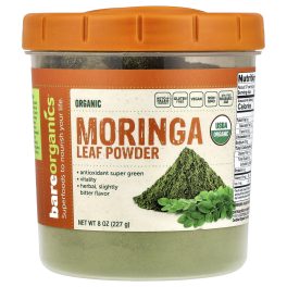 BareOrganics, Organic Moringa Leaf Powder, 8 oz (227 g)