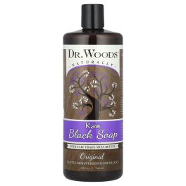 Dr. Woods, Raw Black Soap with Fair Trade Shea Butter, Original, 32 fl oz (946 ml)